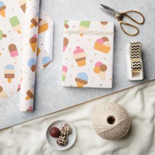 Ice Cream Pattern, Ice Cream Cone, Ice Popsicle