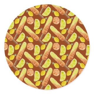 Ice cream pattern | Lollies pattern | lollipop 11 Classic Round Sticker