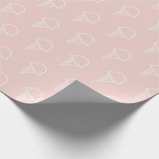 Ice Cream Pattern Modern Pink