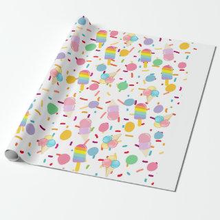 Ice cream pattern wrapper