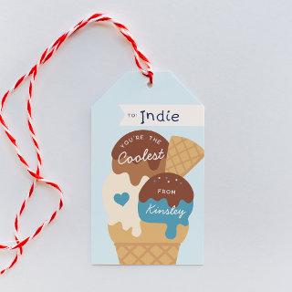 Ice Cream Scoop Classroom Valentine's Day Gift Tags