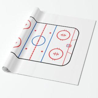 Ice Rink Diagram Hockey Game Decor