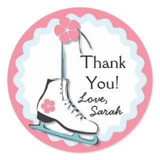 Ice Skate Classic Round Sticker