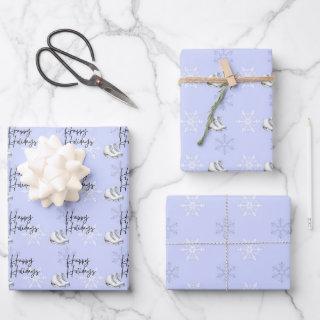 Ice Skates Snowflakes Winter Wonderland Gift  Sheets