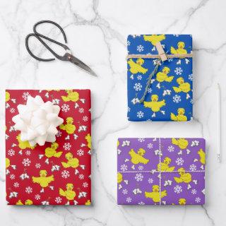Ice Skating Chick Snowflake Pattern  Sheets
