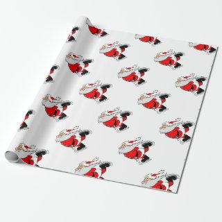 Ice Skating Santa