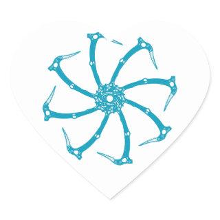 Ice Tool Spindle Heart Sticker