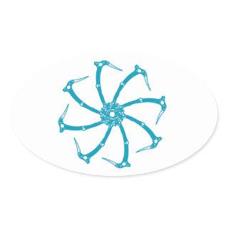Ice Tool Spindle Oval Sticker