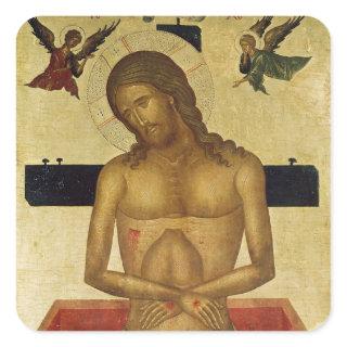 Icon depicting Christ in the tomb Square Sticker