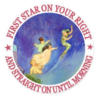 ICONIC IMAGE FROM PETER PAN CLASSIC ROUND STICKER