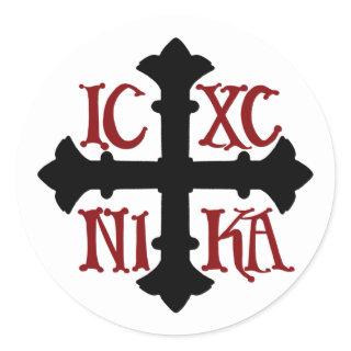 ICXC NIKA Round Sticker Sheet