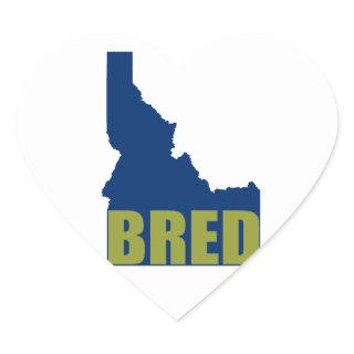 Idaho Bred Heart Sticker