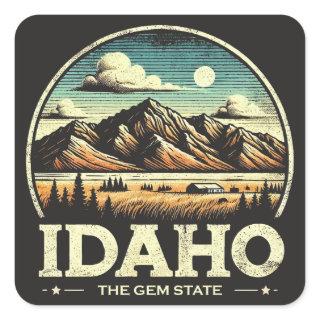 Idaho Square Sticker