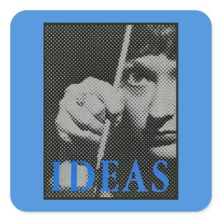 Ideas - 1981 promo graphic square sticker