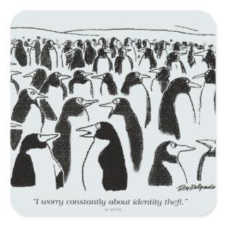 Identity Theft Square Sticker
