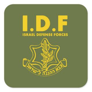 IDF Israel Defense Forces - ENG Square Sticker