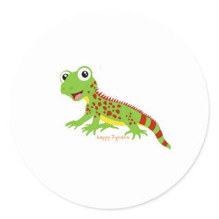 Iguana happy Sticker