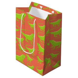 Iguana Lizard Pattern  Medium Gift Bag