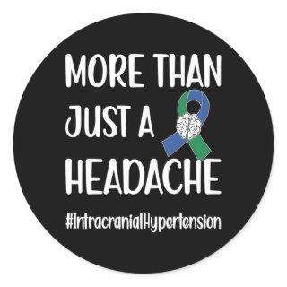 Iih Warrior Idiopathic Intracranial Hypertension A Classic Round Sticker
