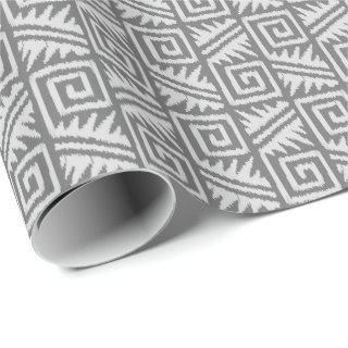 Ikat Aztec Tribal - Shades of Grey / Gray