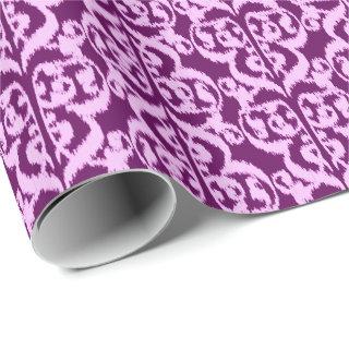 Ikat Moorish Damask - purple and orchid