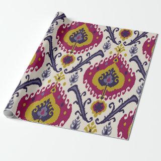 Ikat seamless pattern background Traditional patte
