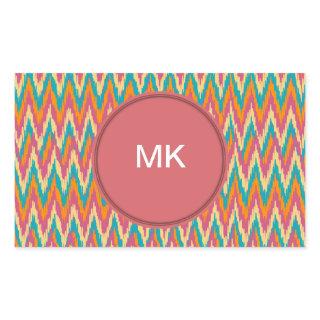 iKat Zigzag Design Spice Colors Rectangular Sticker
