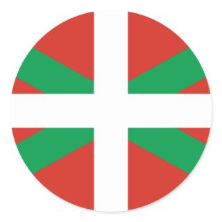 IKURRIÑA DRAPEAU BASQUE EUSKADI FLAG VASCA CLASSIC ROUND STICKER