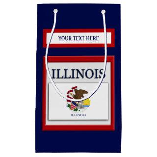 Illinois State Flag Design Small Gift Bag