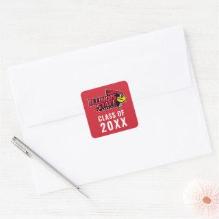 Illinois State | Graduation Square Sticker