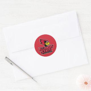 Illinois State Redbirds Classic Round Sticker