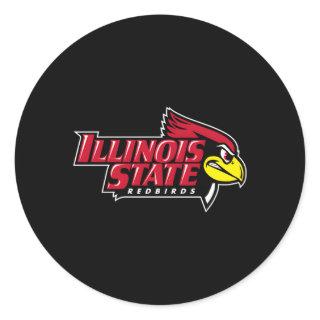Illinois State Redbirds Icon Classic Round Sticker