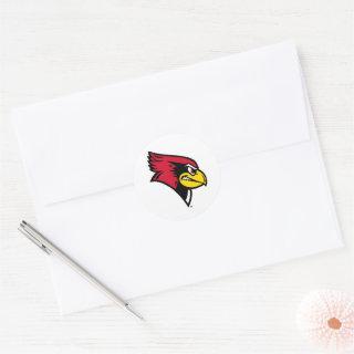 Illinois State Redbirds Profile Classic Round Sticker