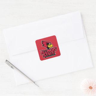 Illinois State Redbirds Square Sticker