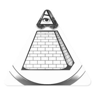 illuminati triangle sticker