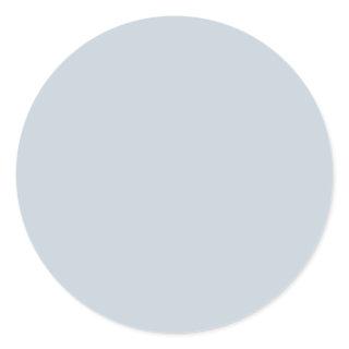 Illusion Blue Solid Color Classic Round Sticker