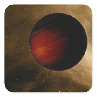 Illustration of a hot Jupiter called HD 149026b Square Sticker