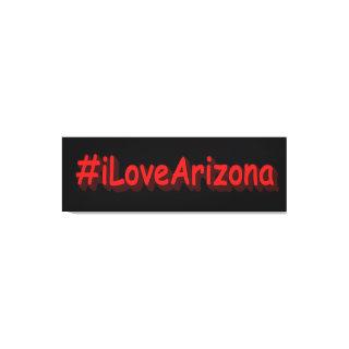 "#iLoveArizona " Cute Design. Buy Now Canvas Print