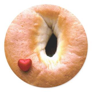 iluvbagels classic round sticker