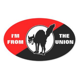 i'm from the union oval sticker