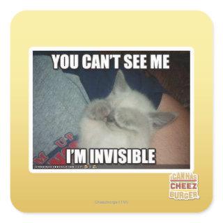 I'm Invisible Square Sticker