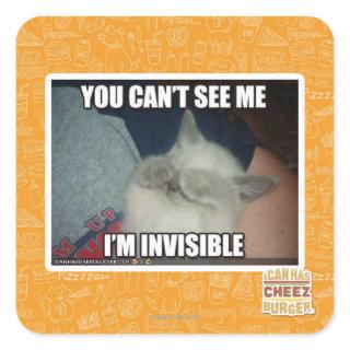 I'm Invisible Square Sticker
