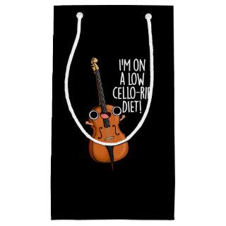 I'm On A Low Cello-rie Diet Cello Pun Dark BG Small Gift Bag