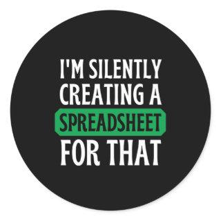 I'm Silently creating a Spreadsheet for that  Clas Classic Round Sticker