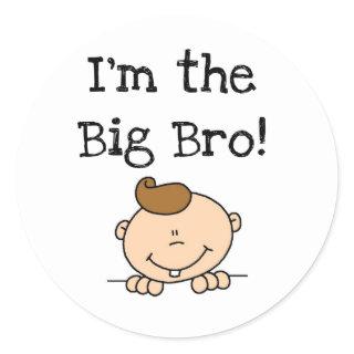 I'm the Big Bro Tshirts and Gifts Classic Round Sticker