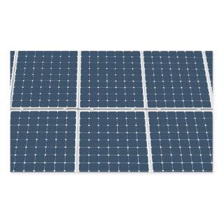 Image of a solar power panel funny rectangular sticker