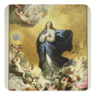 Immaculate Conception, 1635 Square Sticker