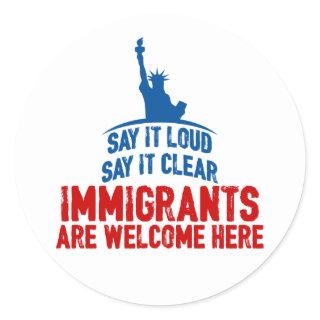 Immigrants Welcome Sticker