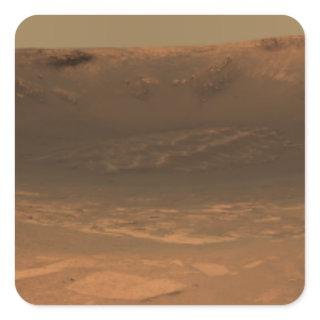 Impact crater Endurance on the surface of Mars Square Sticker