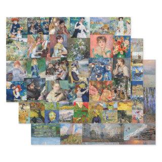 Impressionism Masters - Masterpieces Patchwork  Sheets